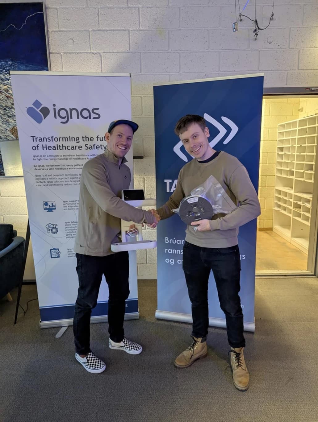 Ignas og Tæknisetur vinna saman að endurvinnslu þrívíddarprentunarplasts